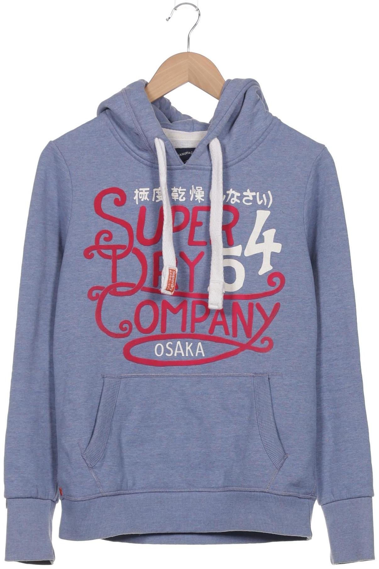 

Superdry Damen Kapuzenpullover, blau, Gr. 38