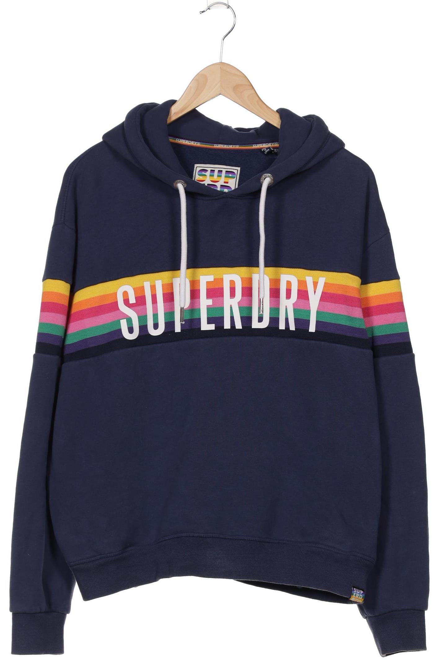 

Superdry Damen Kapuzenpullover, blau, Gr. 42