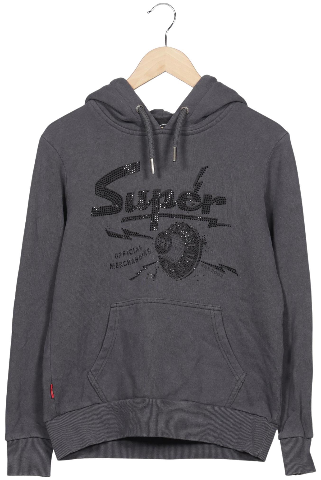 

Superdry Damen Kapuzenpullover, grau, Gr. 38