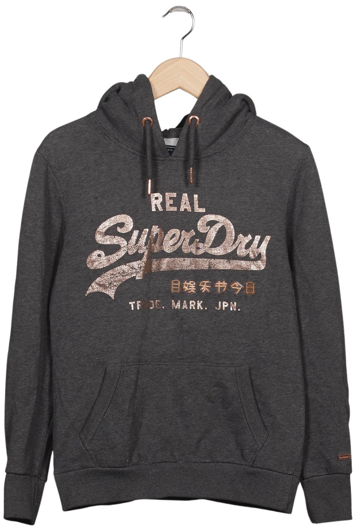 

Superdry Damen Kapuzenpullover, grau, Gr. 38