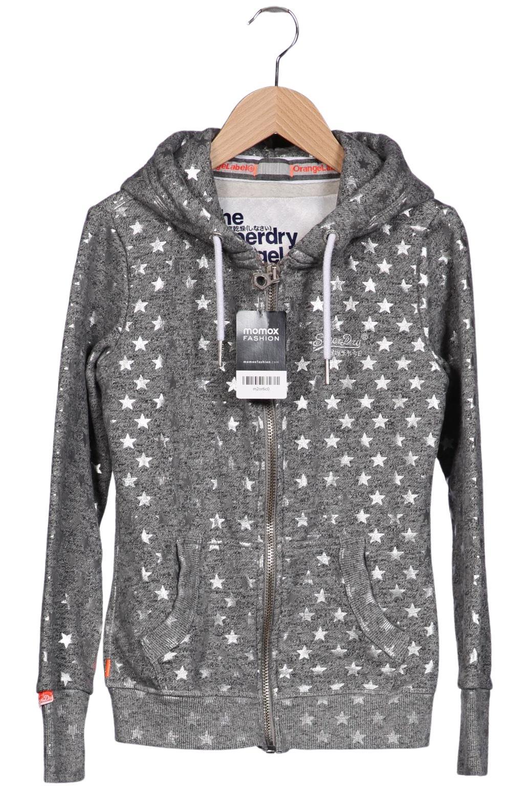 

Superdry Damen Kapuzenpullover, grau, Gr. 34