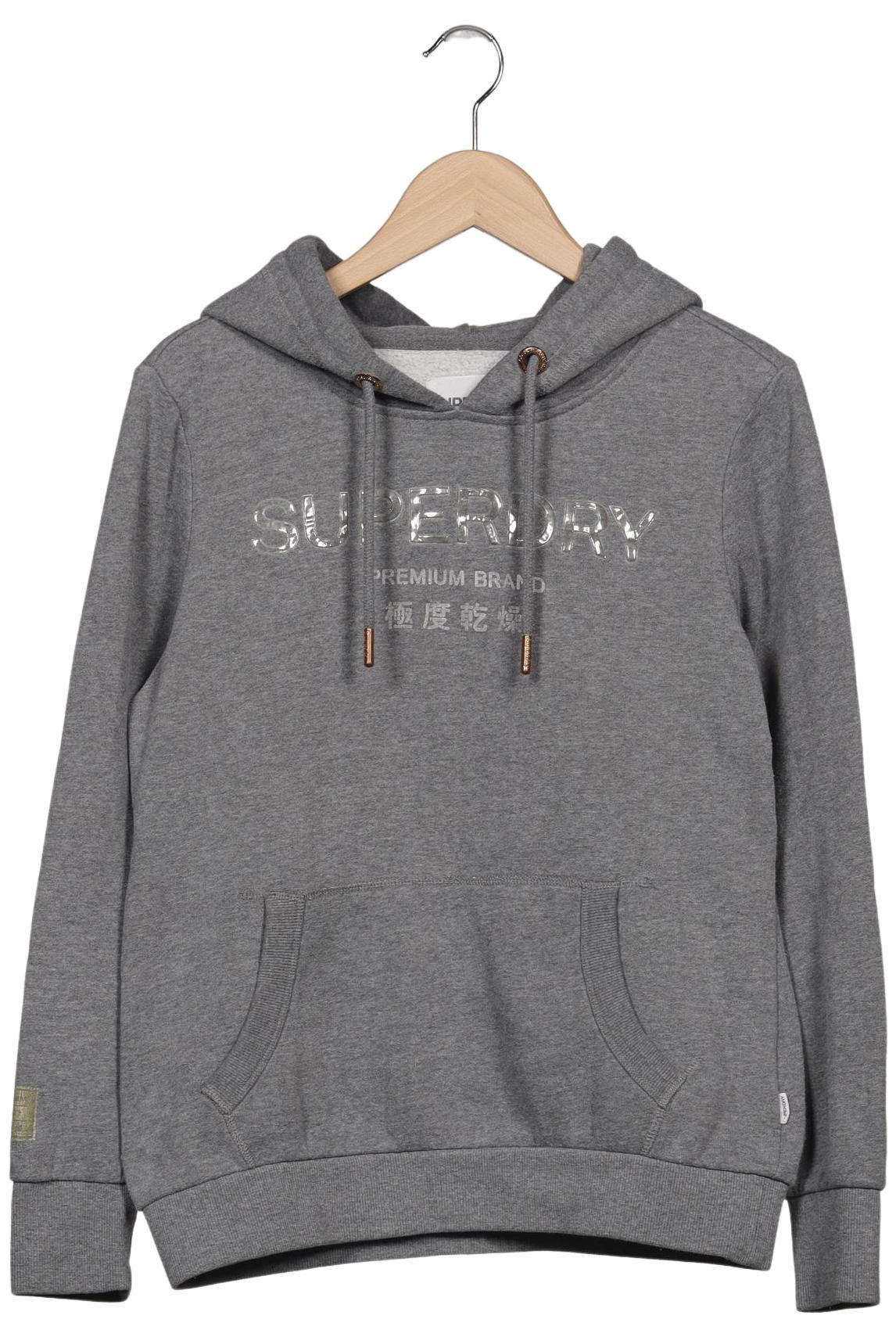 

Superdry Damen Kapuzenpullover, grau, Gr. 42