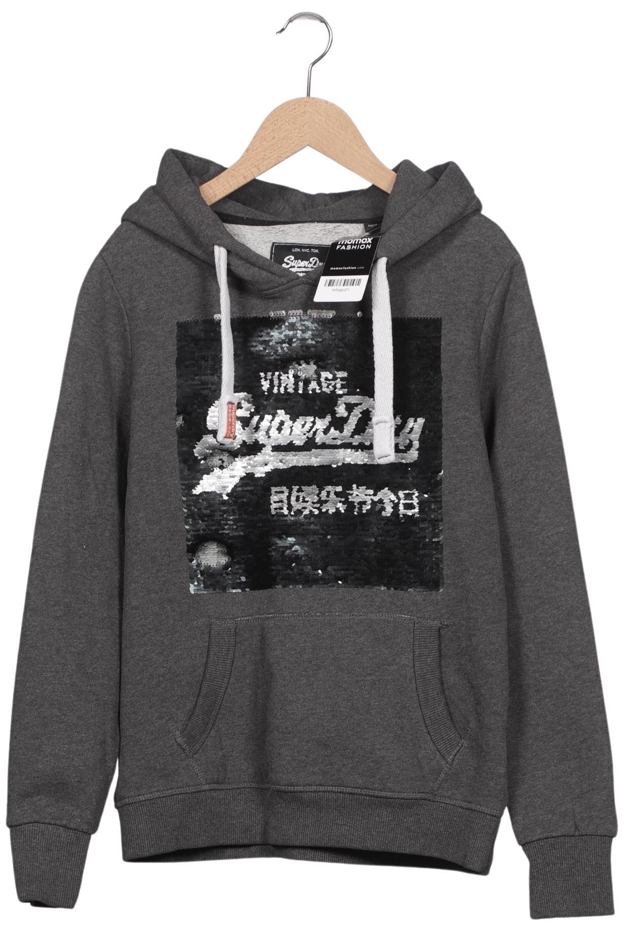 

Superdry Damen Kapuzenpullover, grau, Gr. 38