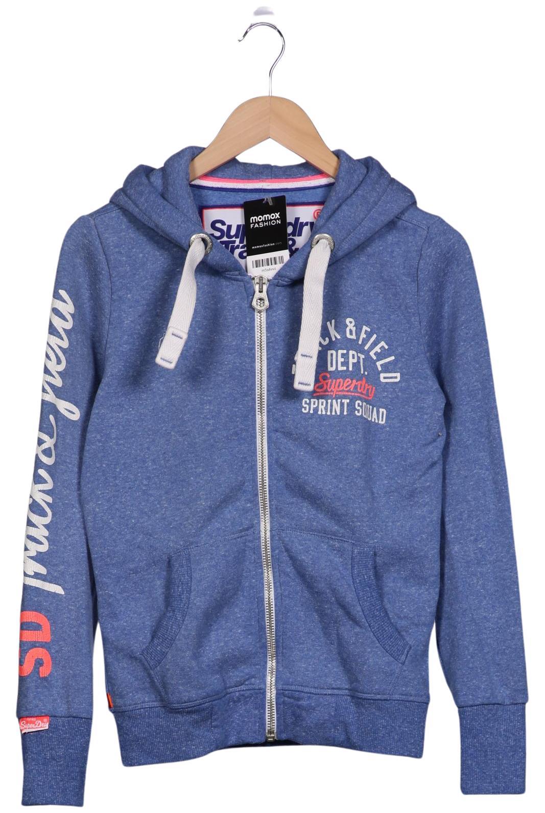 

Superdry Damen Kapuzenpullover, blau, Gr. 36