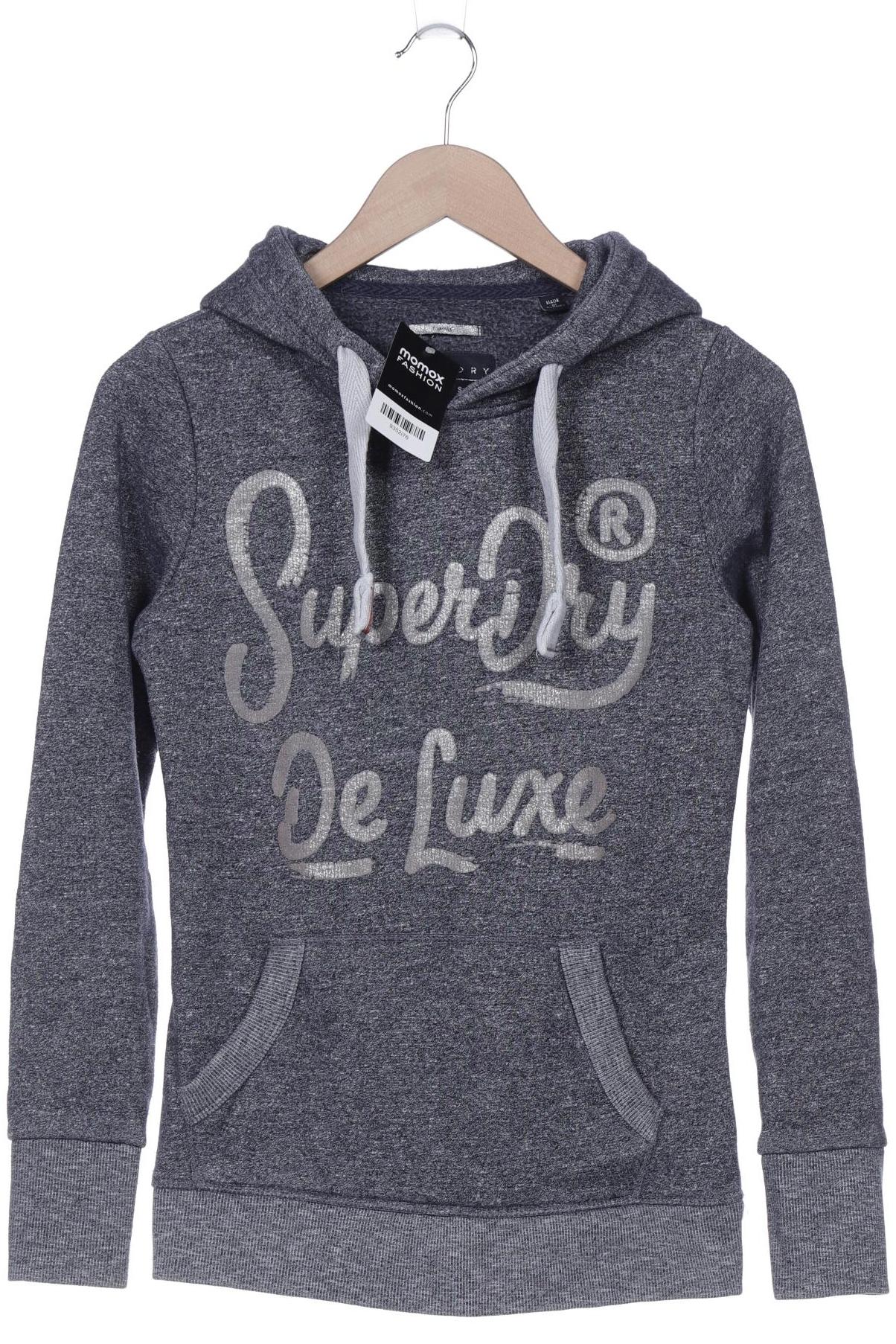 

Superdry Damen Kapuzenpullover, blau, Gr. 34
