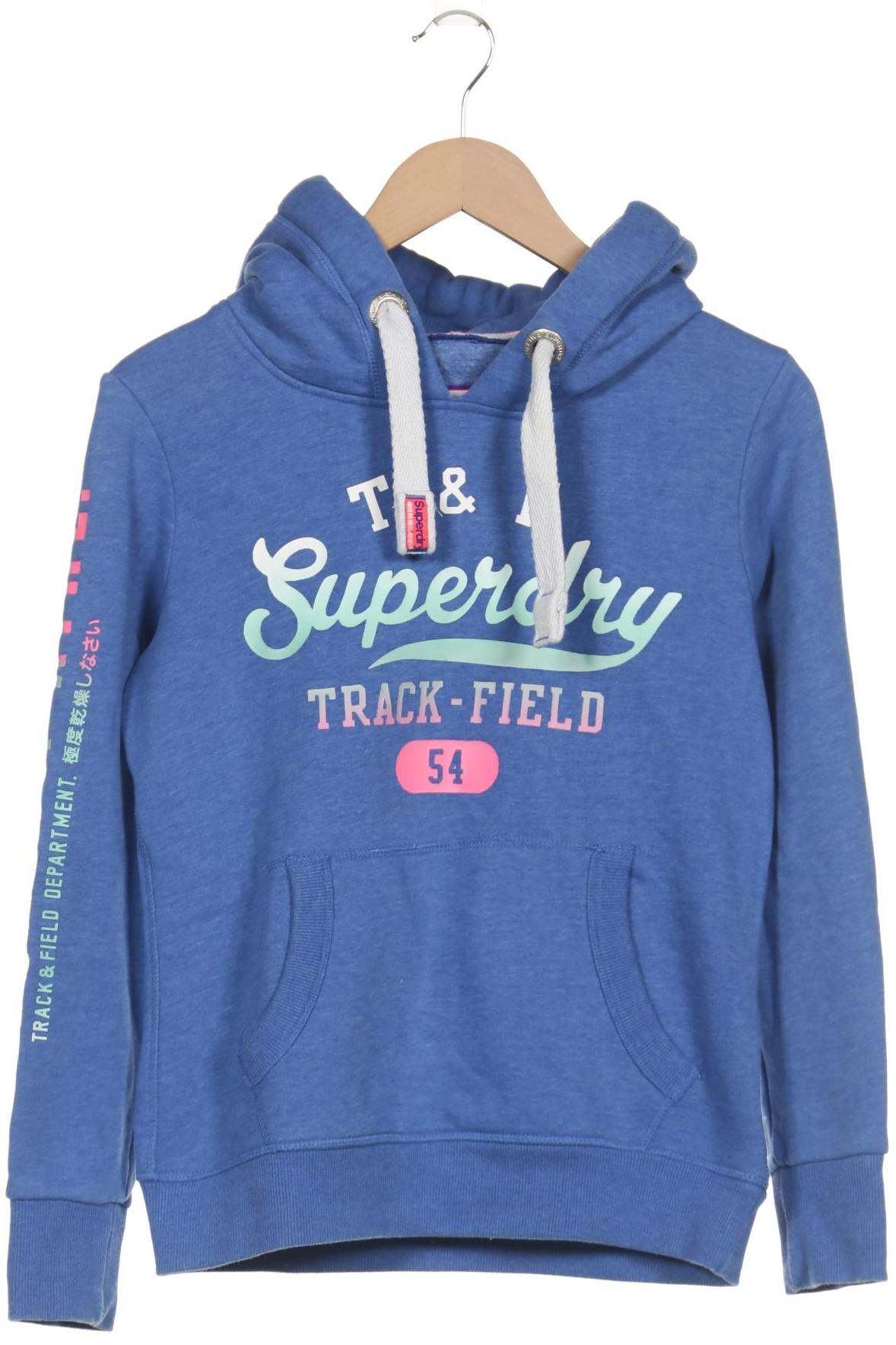 

Superdry Damen Kapuzenpullover, blau, Gr. 38