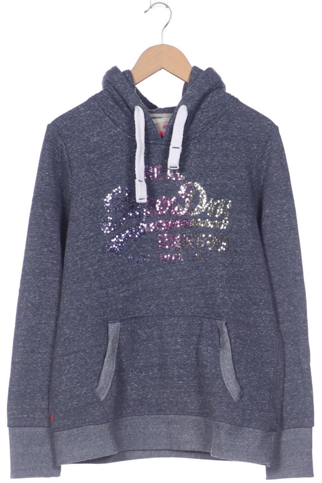 

Superdry Damen Kapuzenpullover, blau, Gr. 44