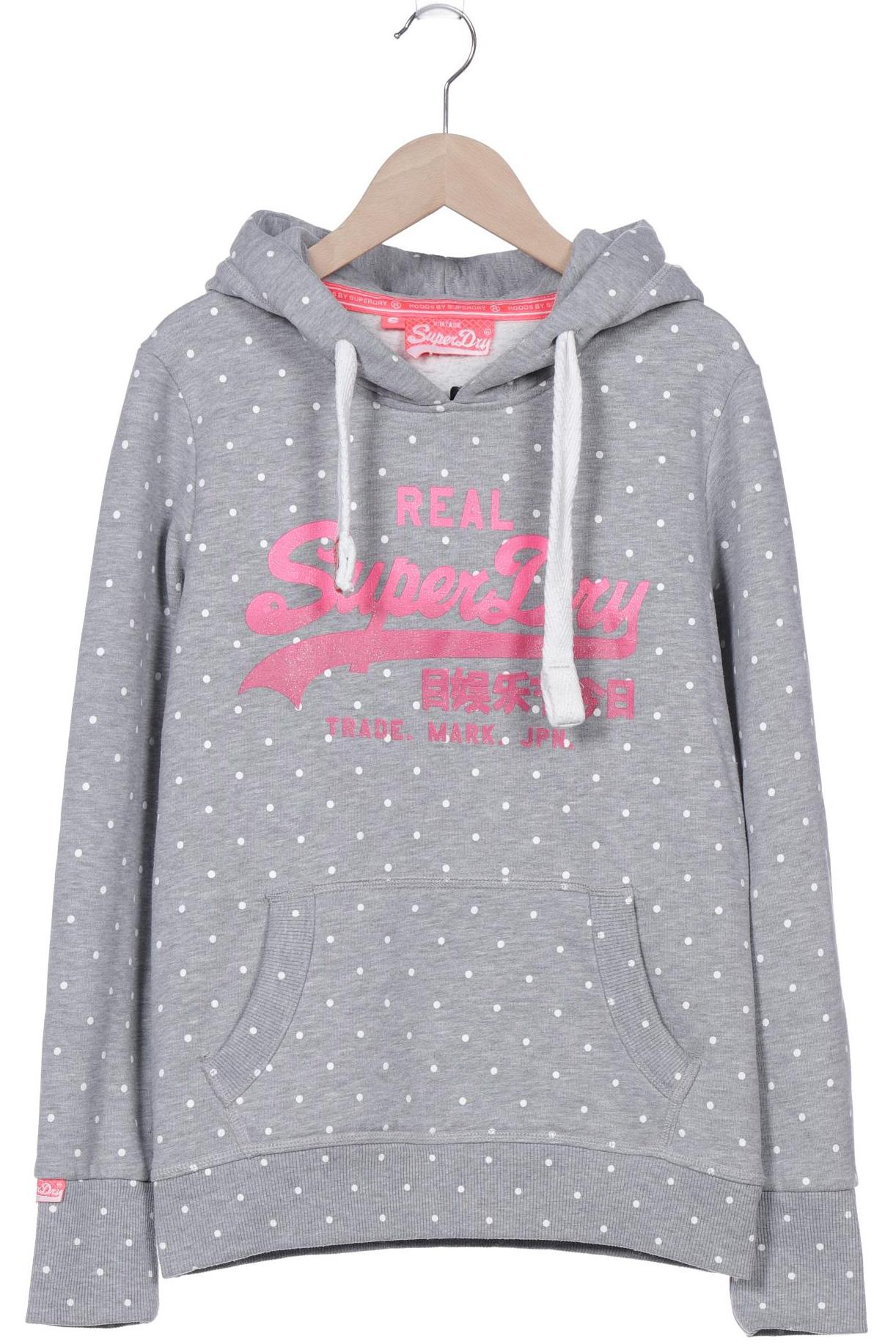 

Superdry Damen Kapuzenpullover, grau, Gr. 36