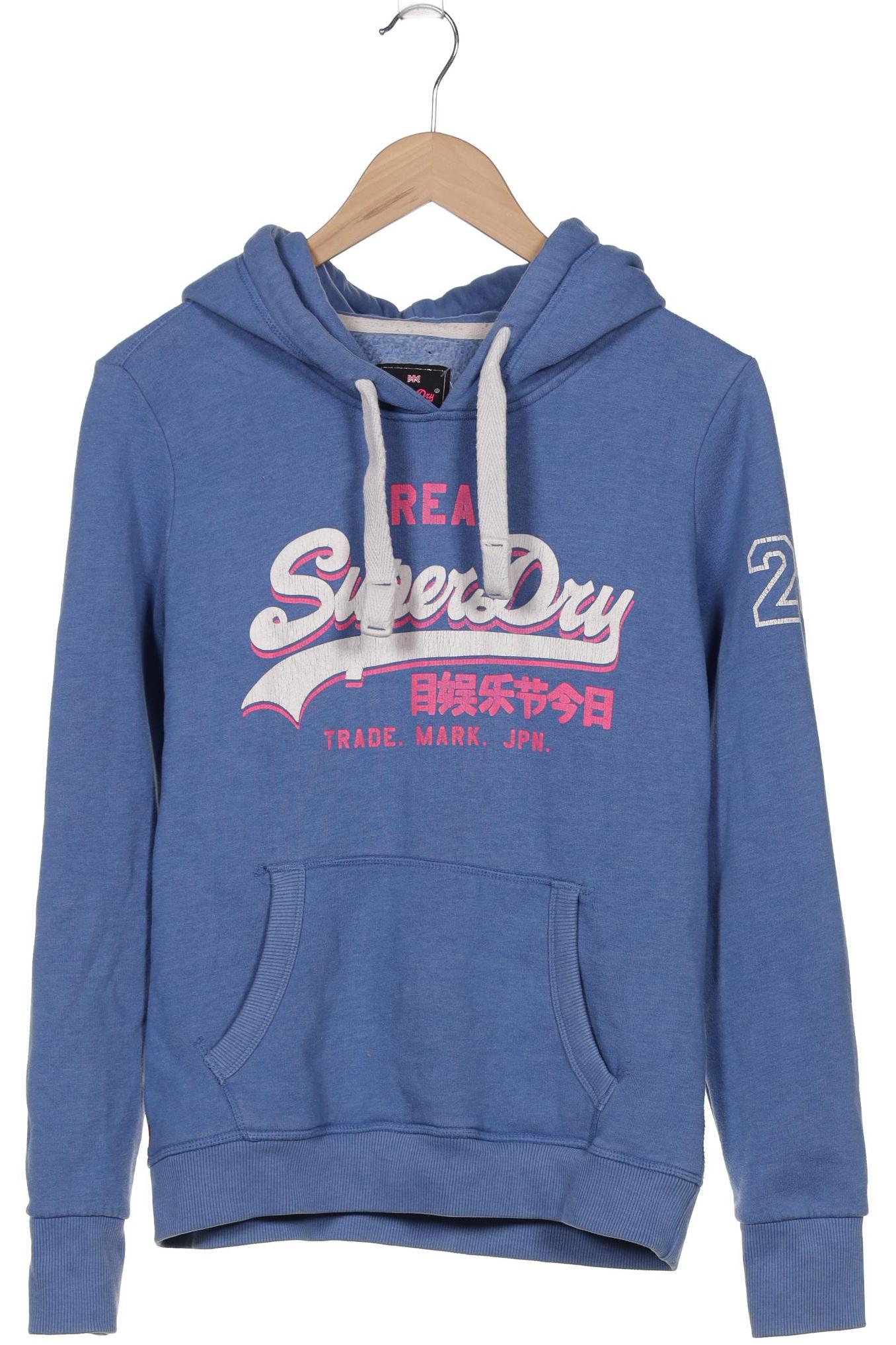 

Superdry Damen Kapuzenpullover, blau, Gr. 36