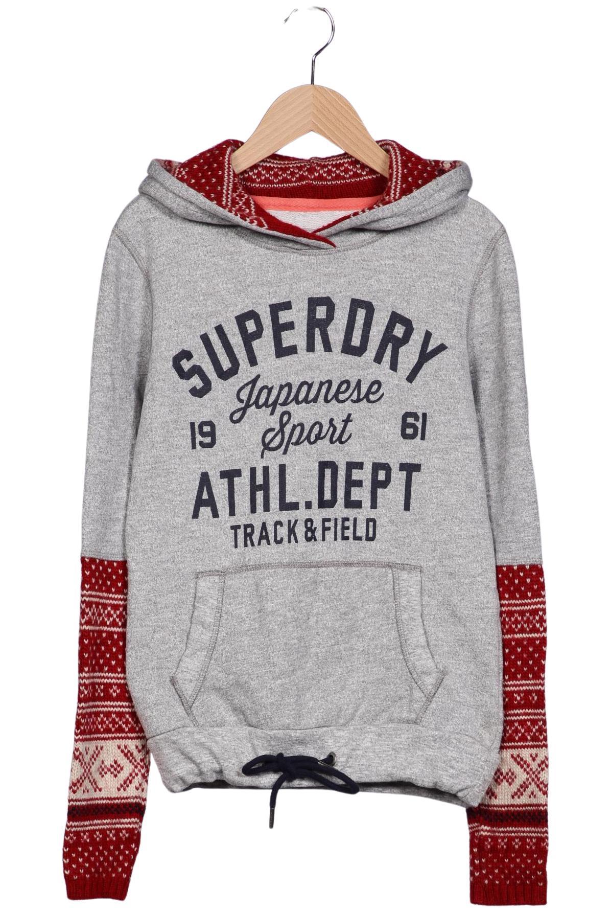 

Superdry Damen Kapuzenpullover, grau, Gr. 36