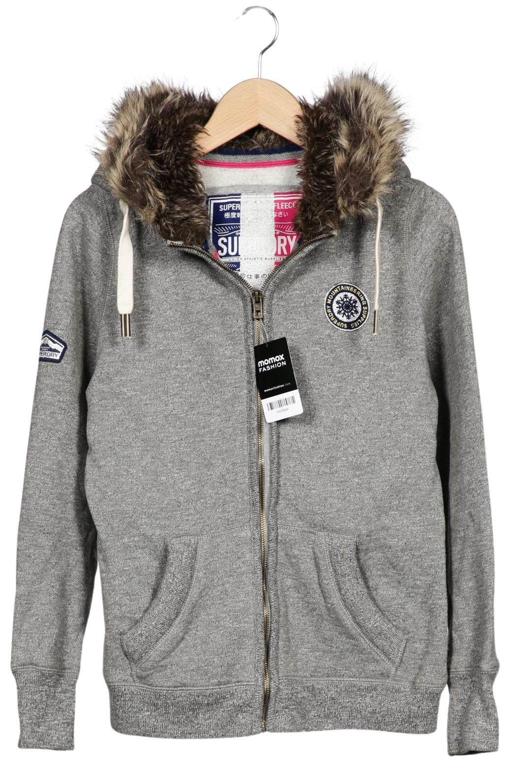 

Superdry Damen Kapuzenpullover, grau, Gr. 38