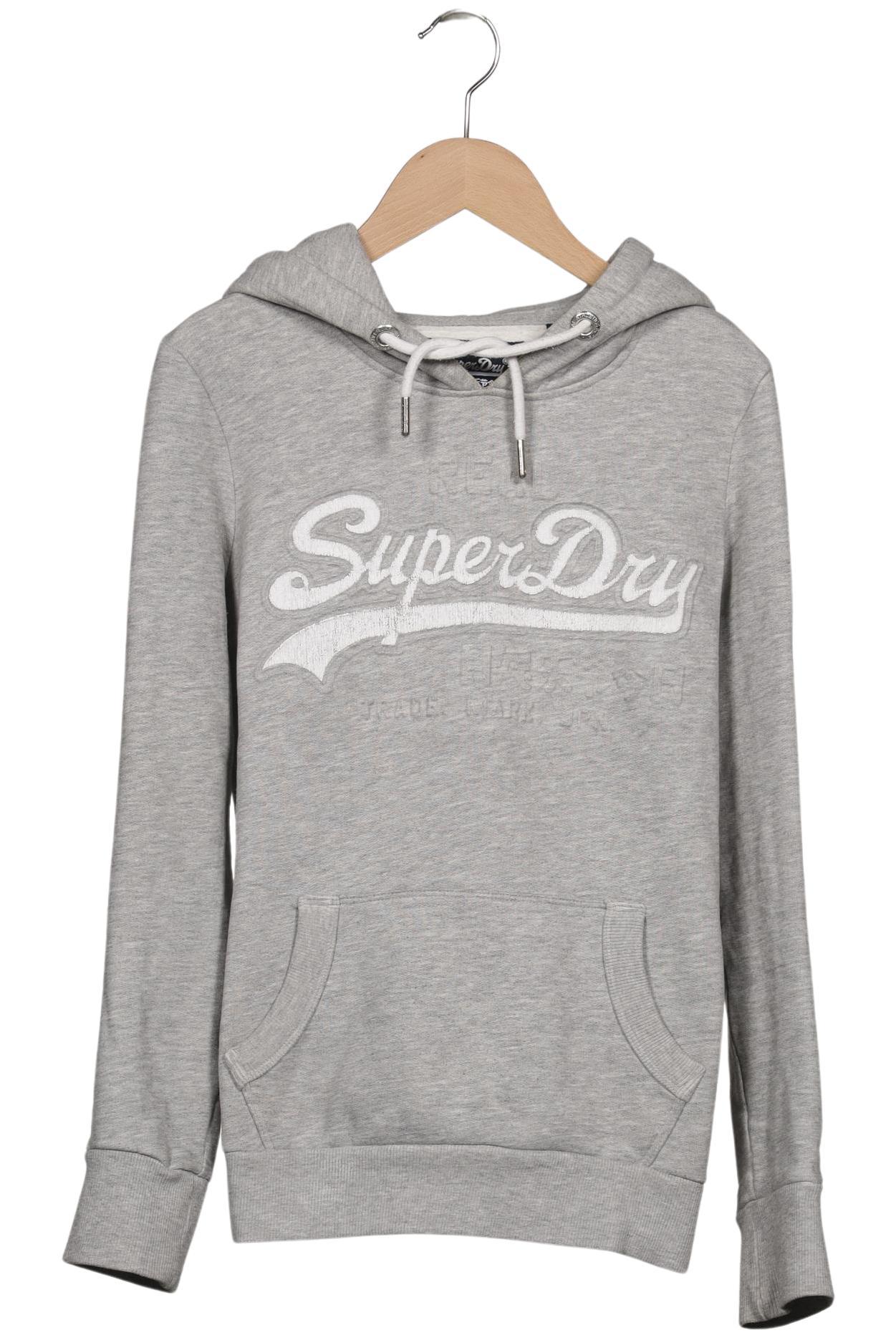 

Superdry Damen Kapuzenpullover, grau, Gr. 36