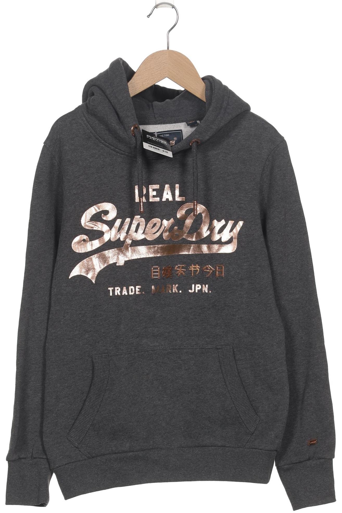 

Superdry Damen Kapuzenpullover, grau, Gr. 38