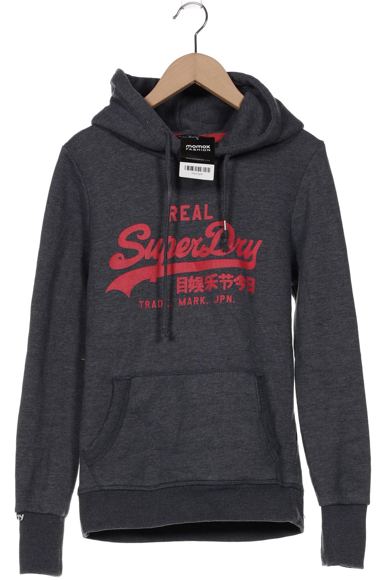 

Superdry Damen Kapuzenpullover, grau, Gr. 36