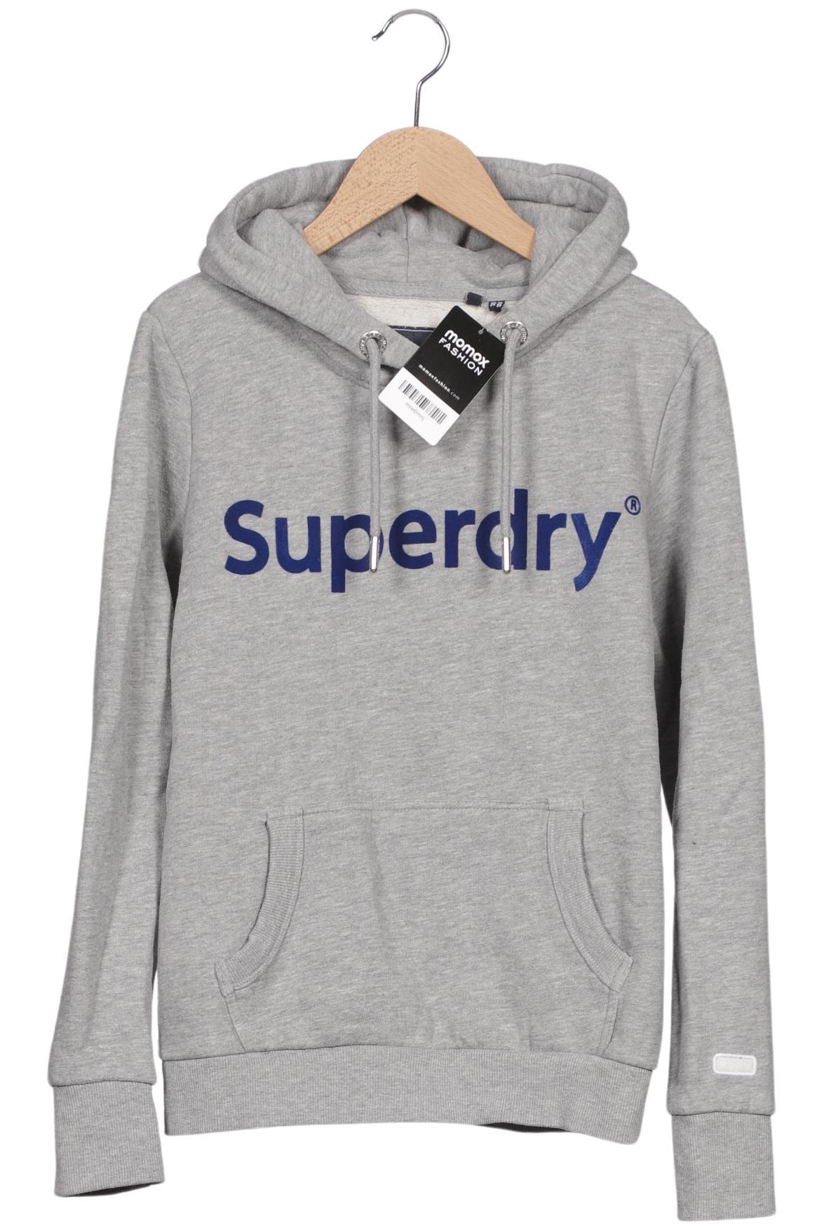 

Superdry Damen Kapuzenpullover, grau, Gr. 38