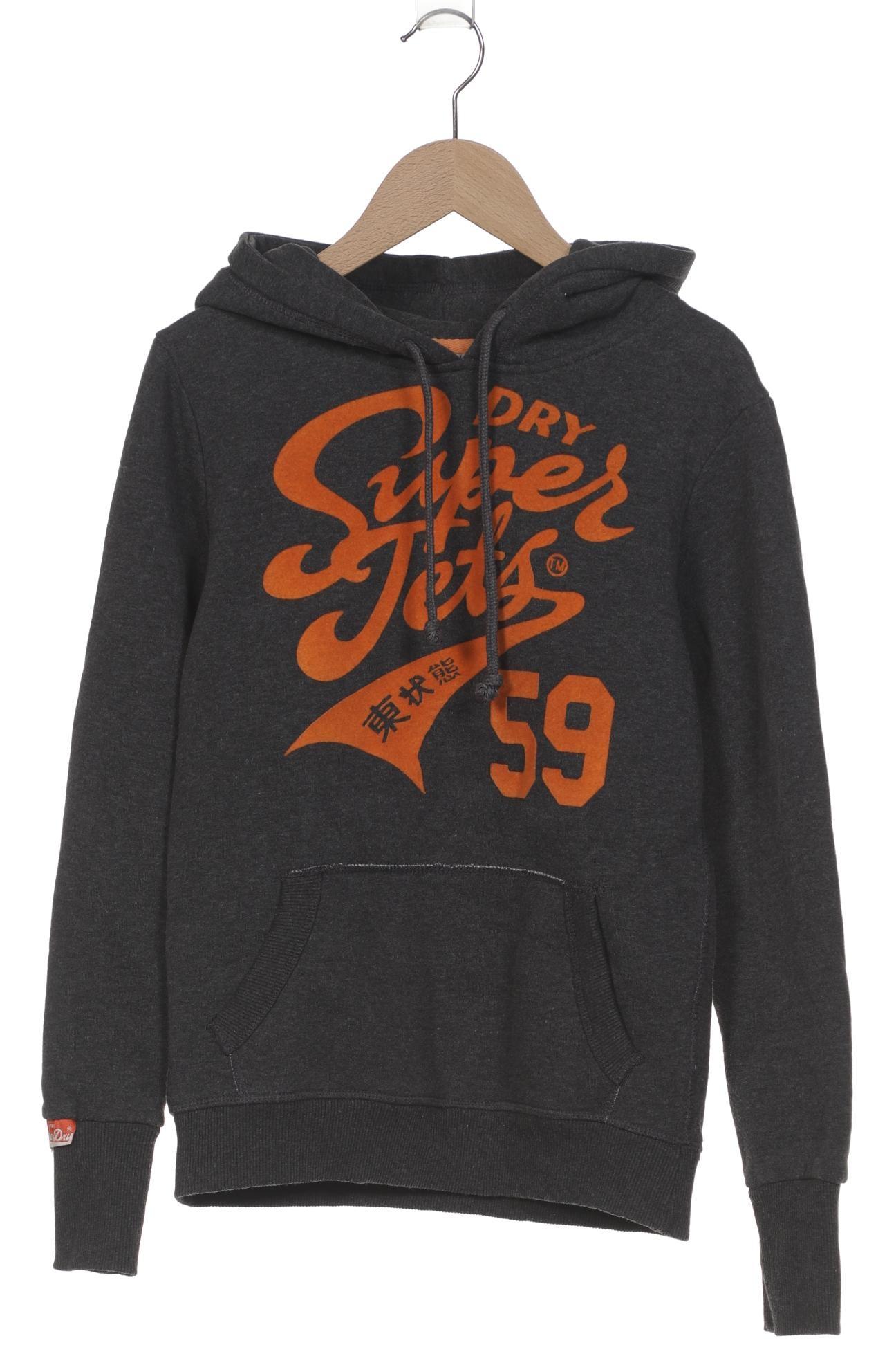 

Superdry Damen Kapuzenpullover, grau, Gr. 34