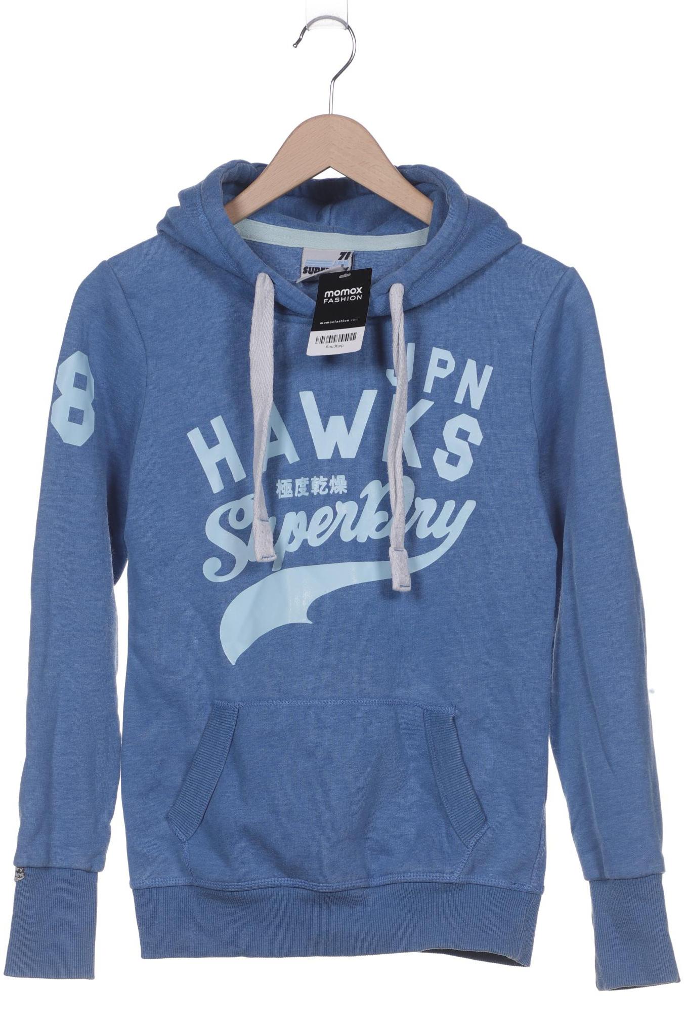 

Superdry Damen Kapuzenpullover, blau, Gr. 36