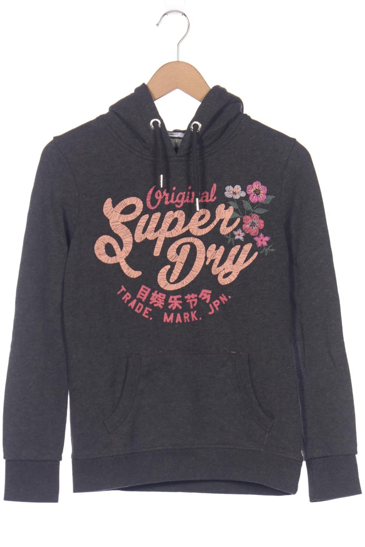 

Superdry Damen Kapuzenpullover, grau, Gr. 38