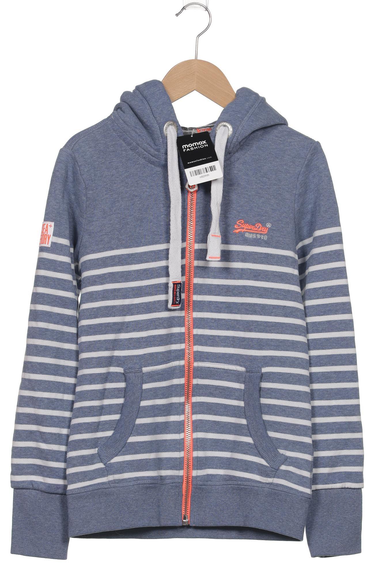 

Superdry Damen Kapuzenpullover, blau, Gr. 34
