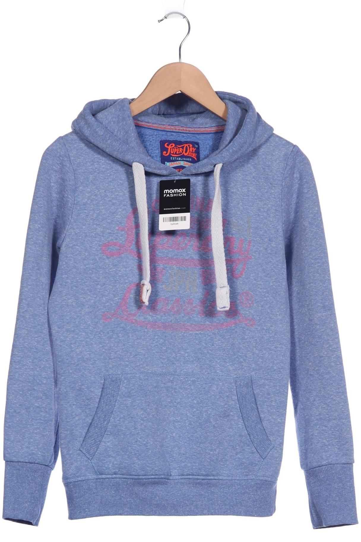 

Superdry Damen Kapuzenpullover, blau, Gr. 38
