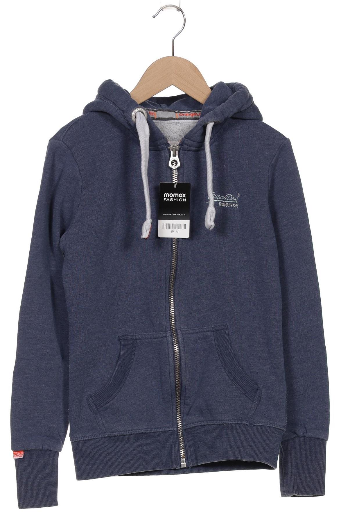 

Superdry Damen Kapuzenpullover, blau, Gr. 34