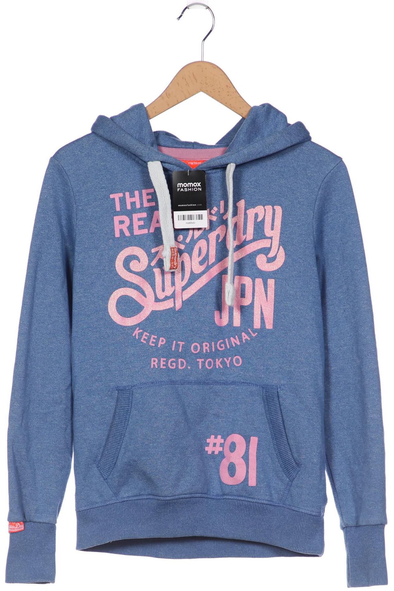 

Superdry Damen Kapuzenpullover, blau