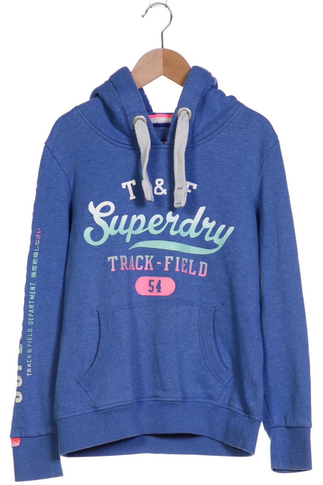 

Superdry Damen Kapuzenpullover, blau, Gr. 38