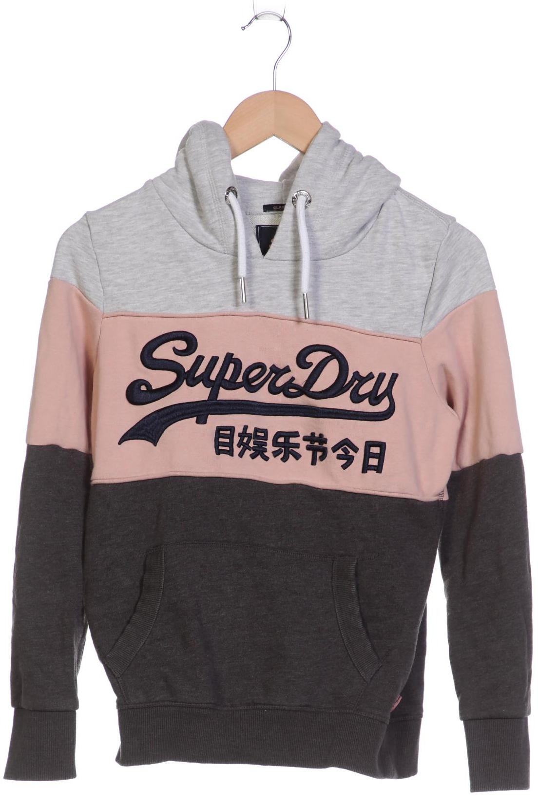 

Superdry Damen Kapuzenpullover, grau, Gr. 38