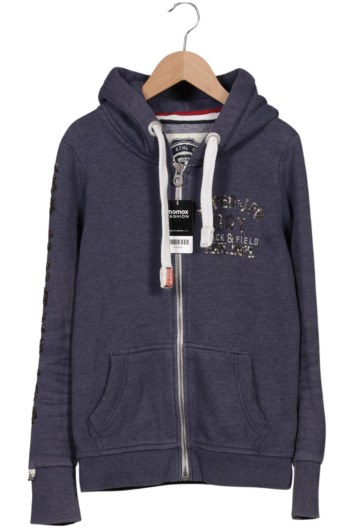 

Superdry Damen Kapuzenpullover, blau, Gr. 38