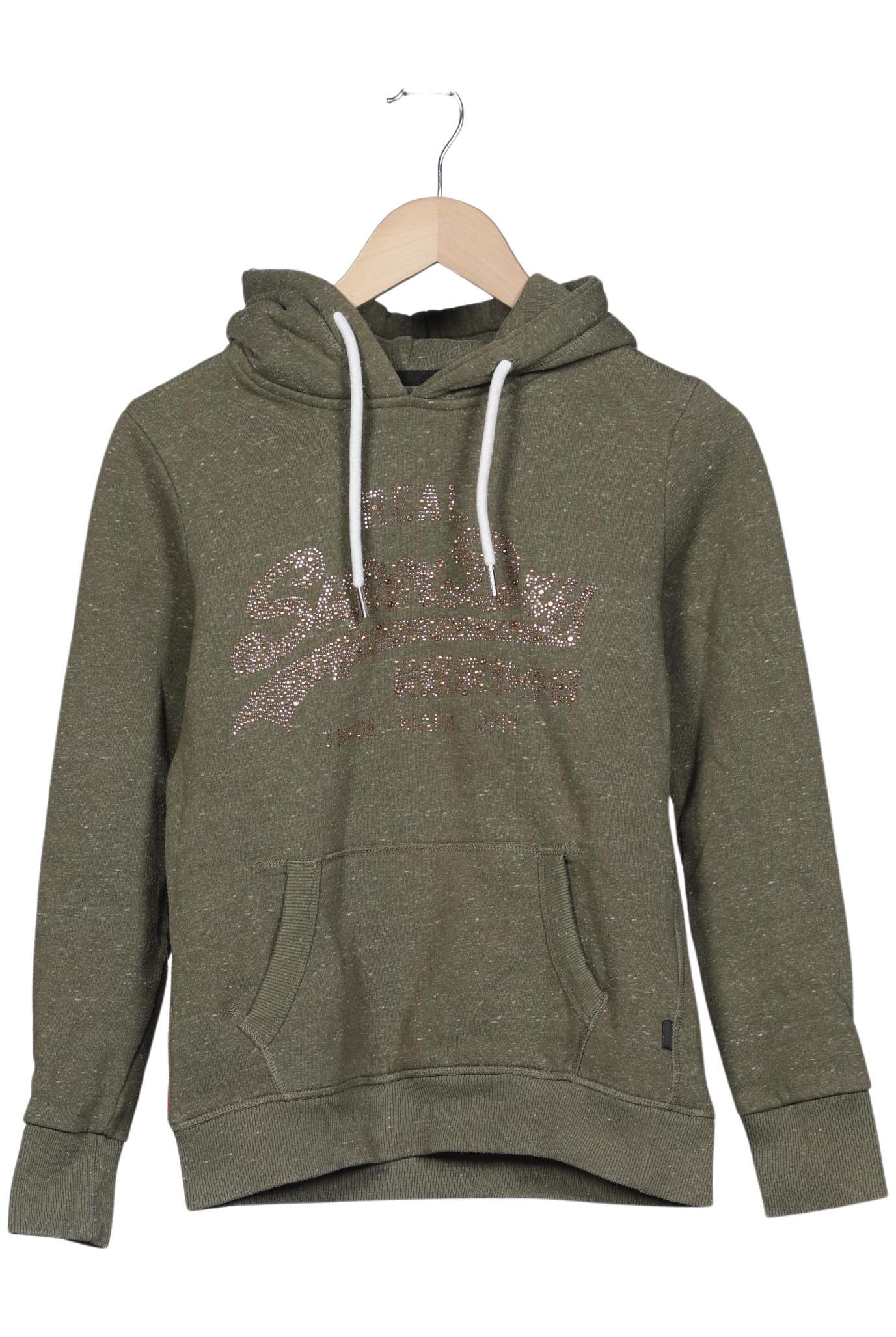 

Superdry Damen Kapuzenpullover, grün, Gr. 38