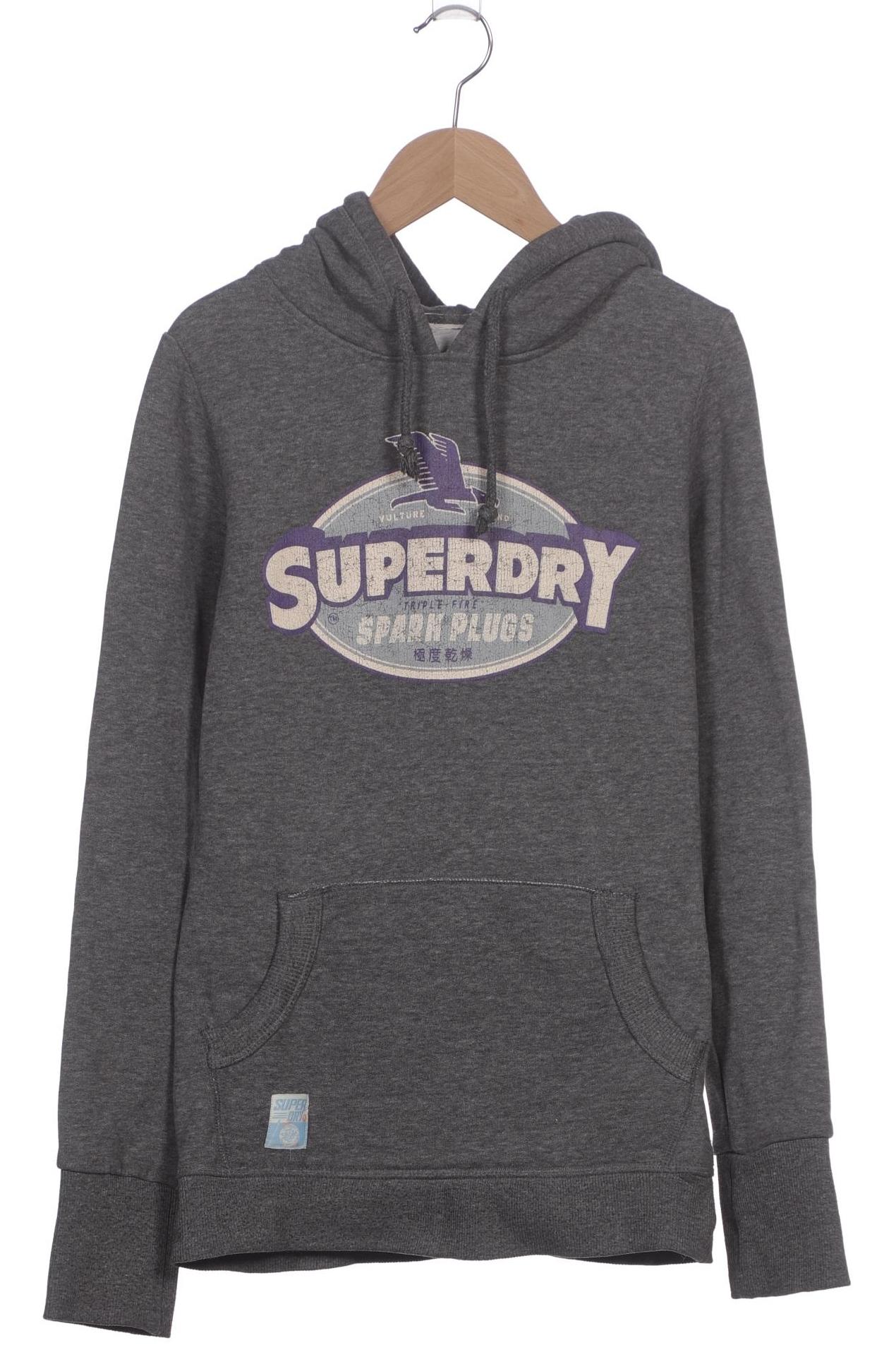 

Superdry Damen Kapuzenpullover, grau, Gr. 38