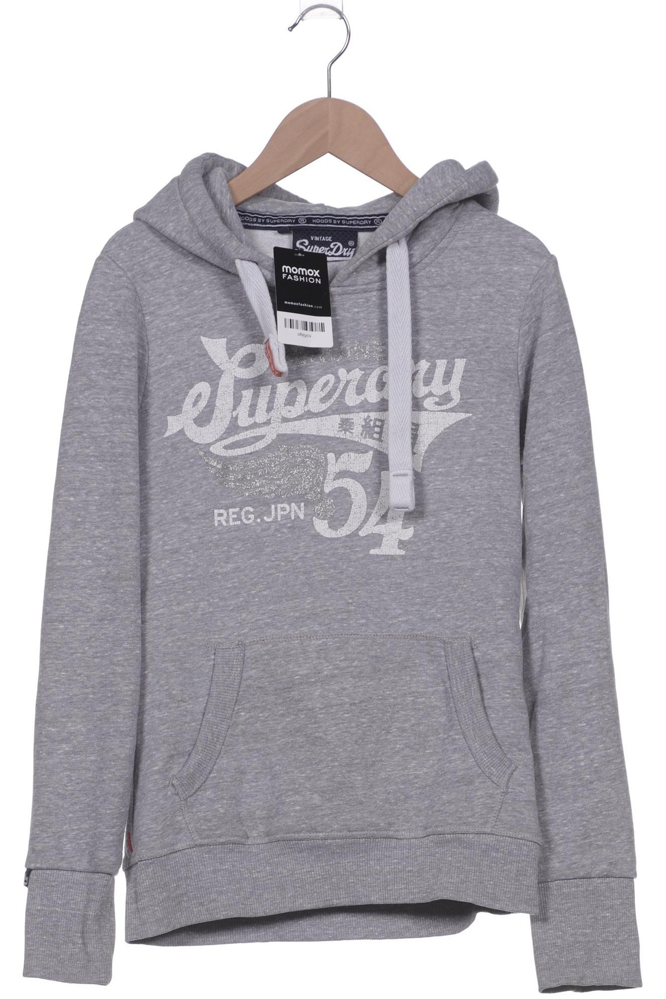 

Superdry Damen Kapuzenpullover, grau, Gr. 34