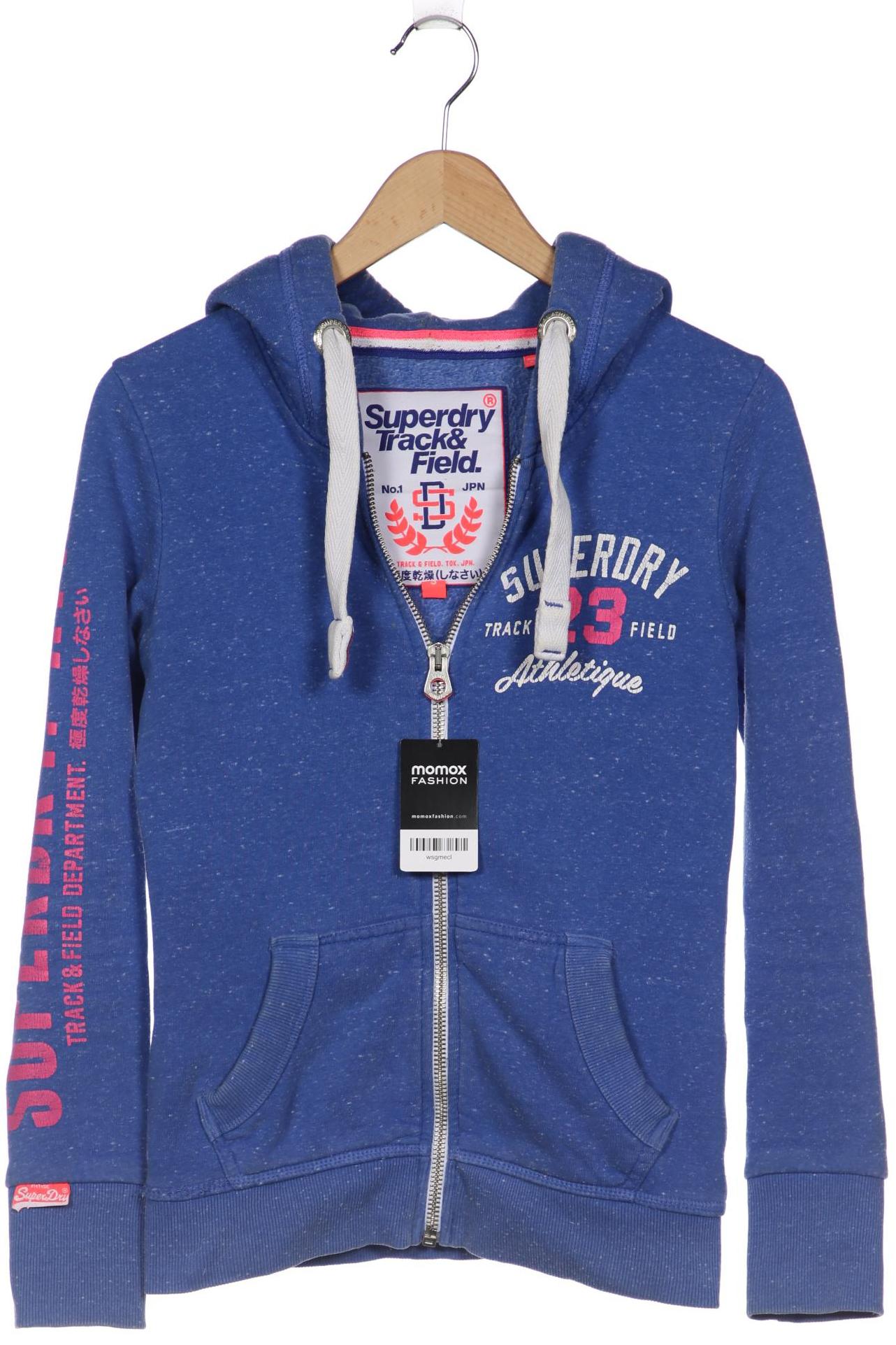 

Superdry Damen Kapuzenpullover, blau, Gr. 36