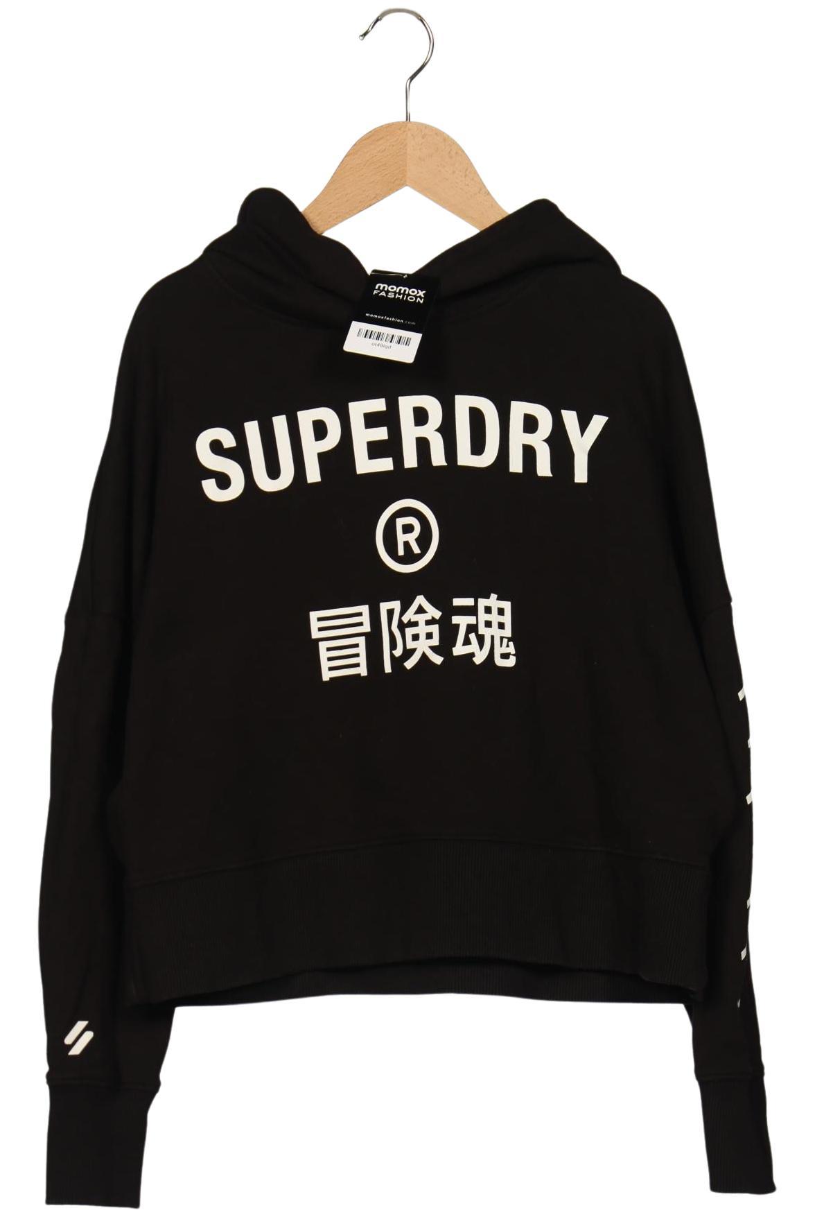 

Superdry Damen Kapuzenpullover, schwarz, Gr. 38
