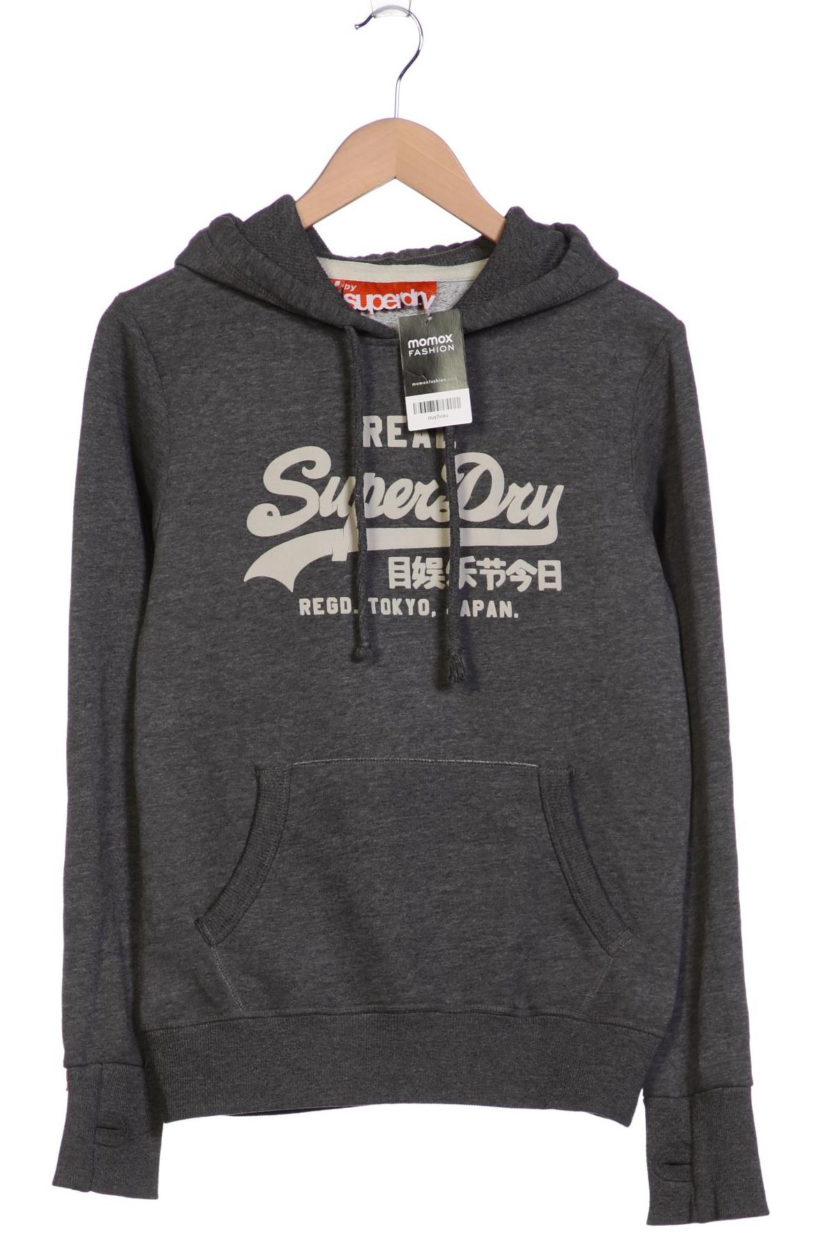 

Superdry Damen Kapuzenpullover, grau, Gr. 38