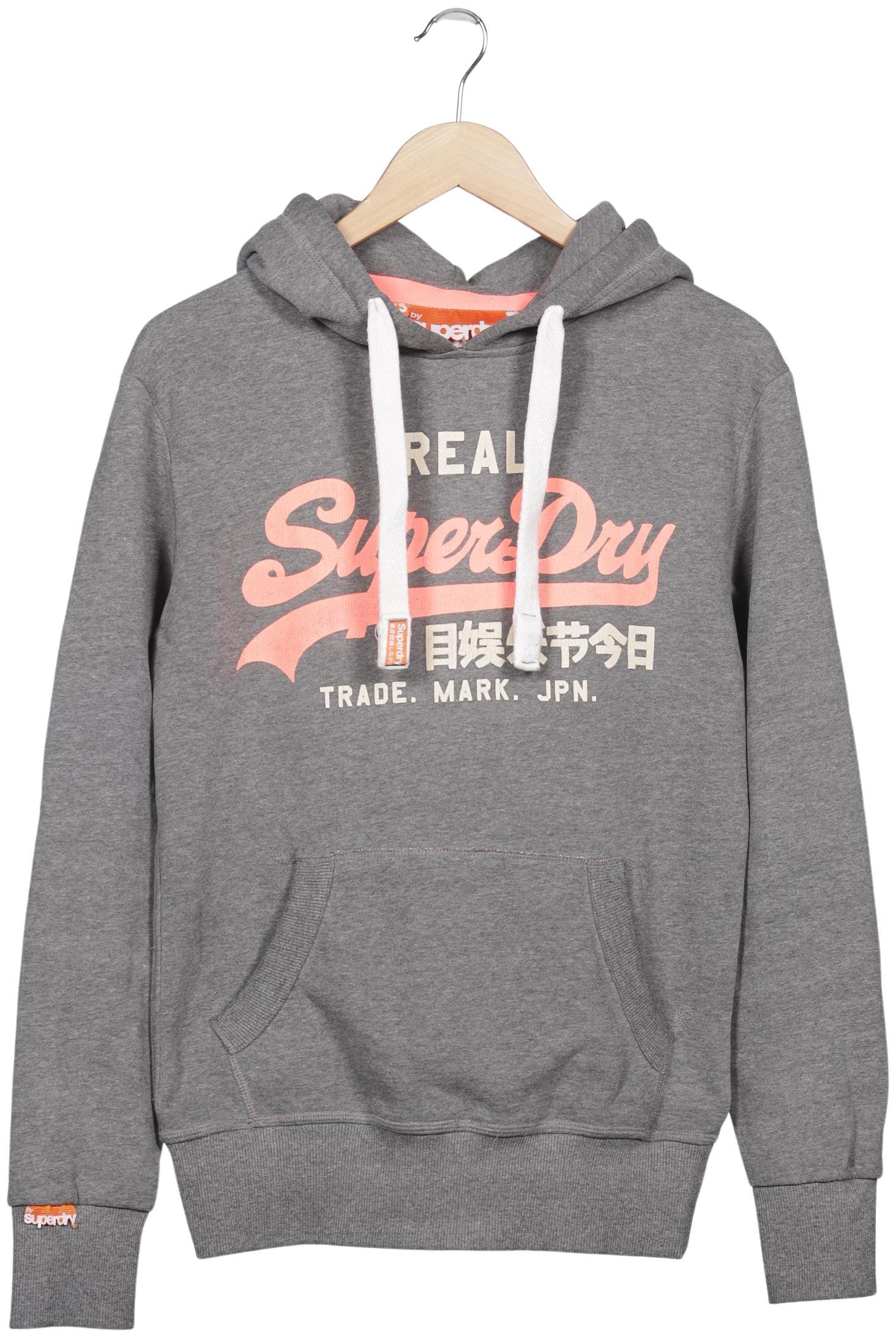 

Superdry Damen Kapuzenpullover, grau, Gr. 34
