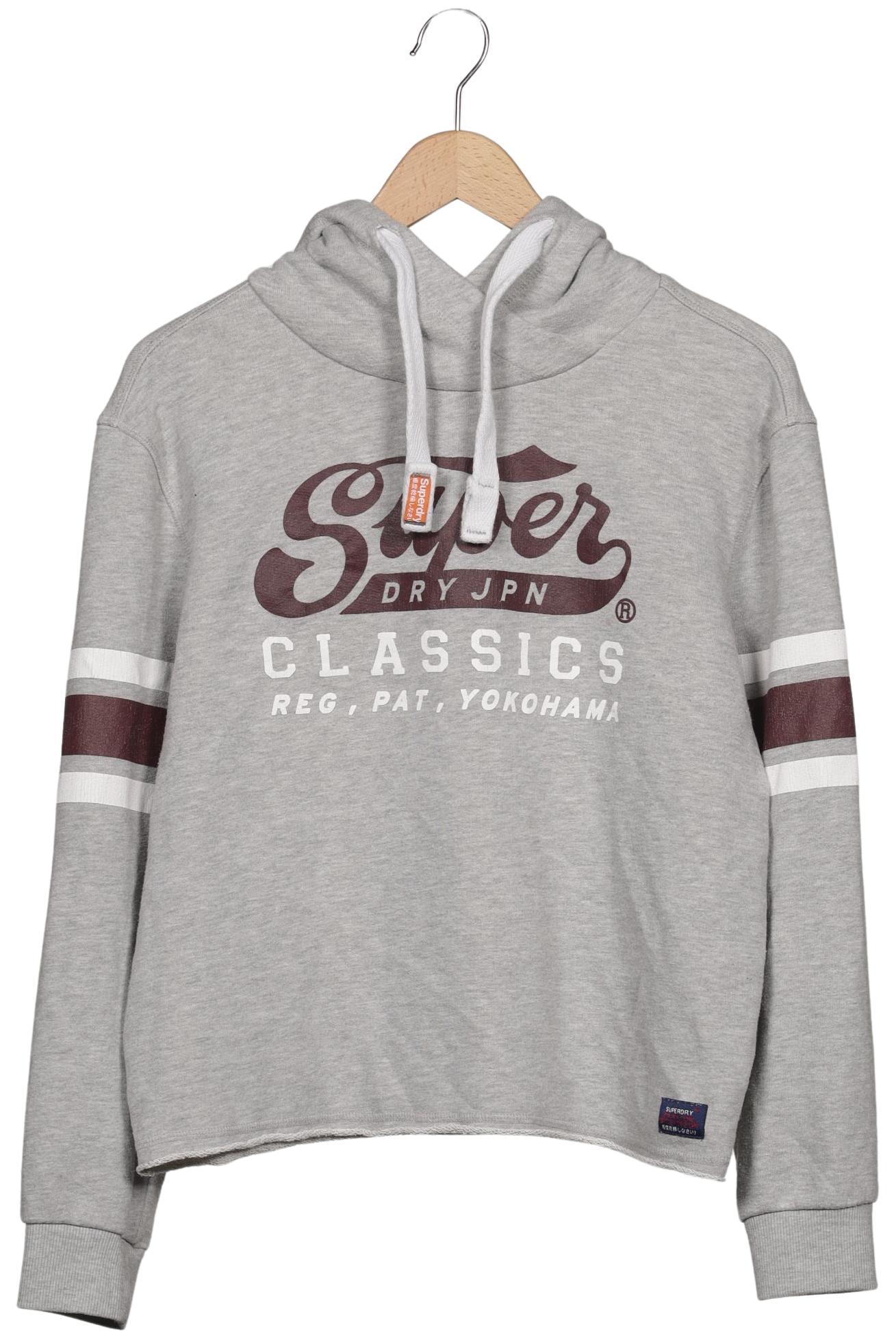 

Superdry Damen Kapuzenpullover, grau, Gr. 38