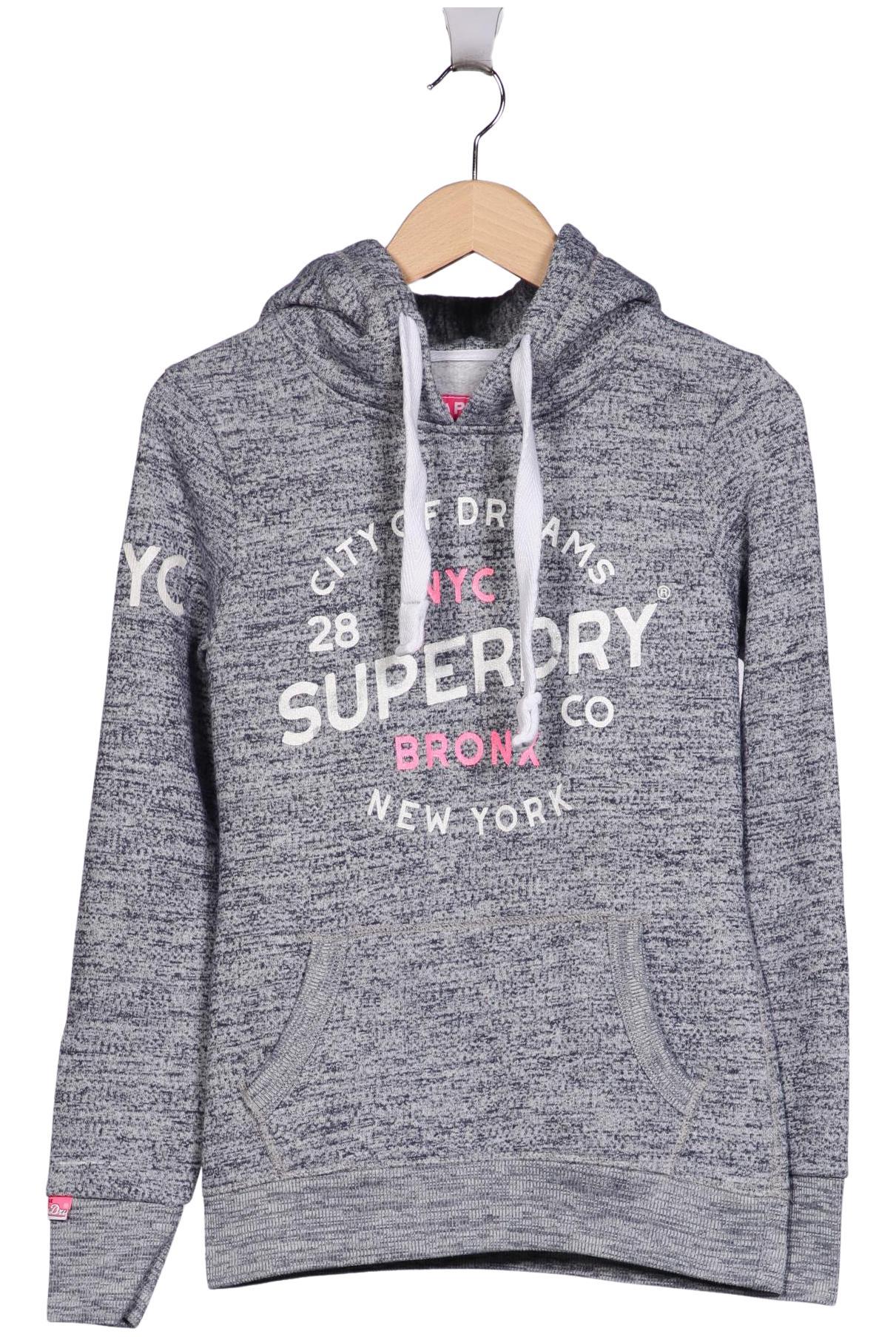 

Superdry Damen Kapuzenpullover, grau, Gr. 36