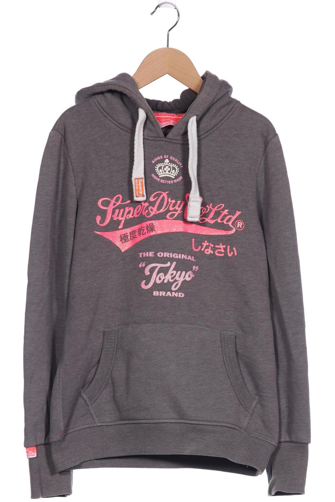 

Superdry Damen Kapuzenpullover, grau, Gr. 38