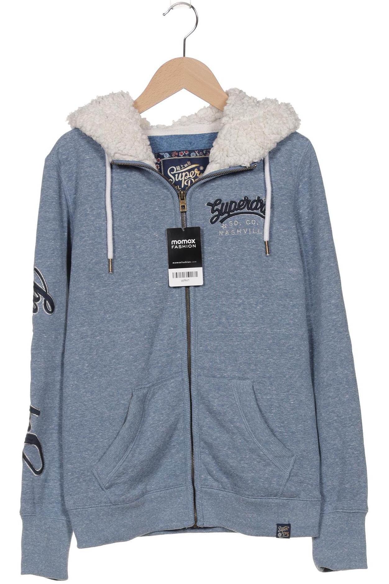 

Superdry Damen Kapuzenpullover, blau, Gr. 38