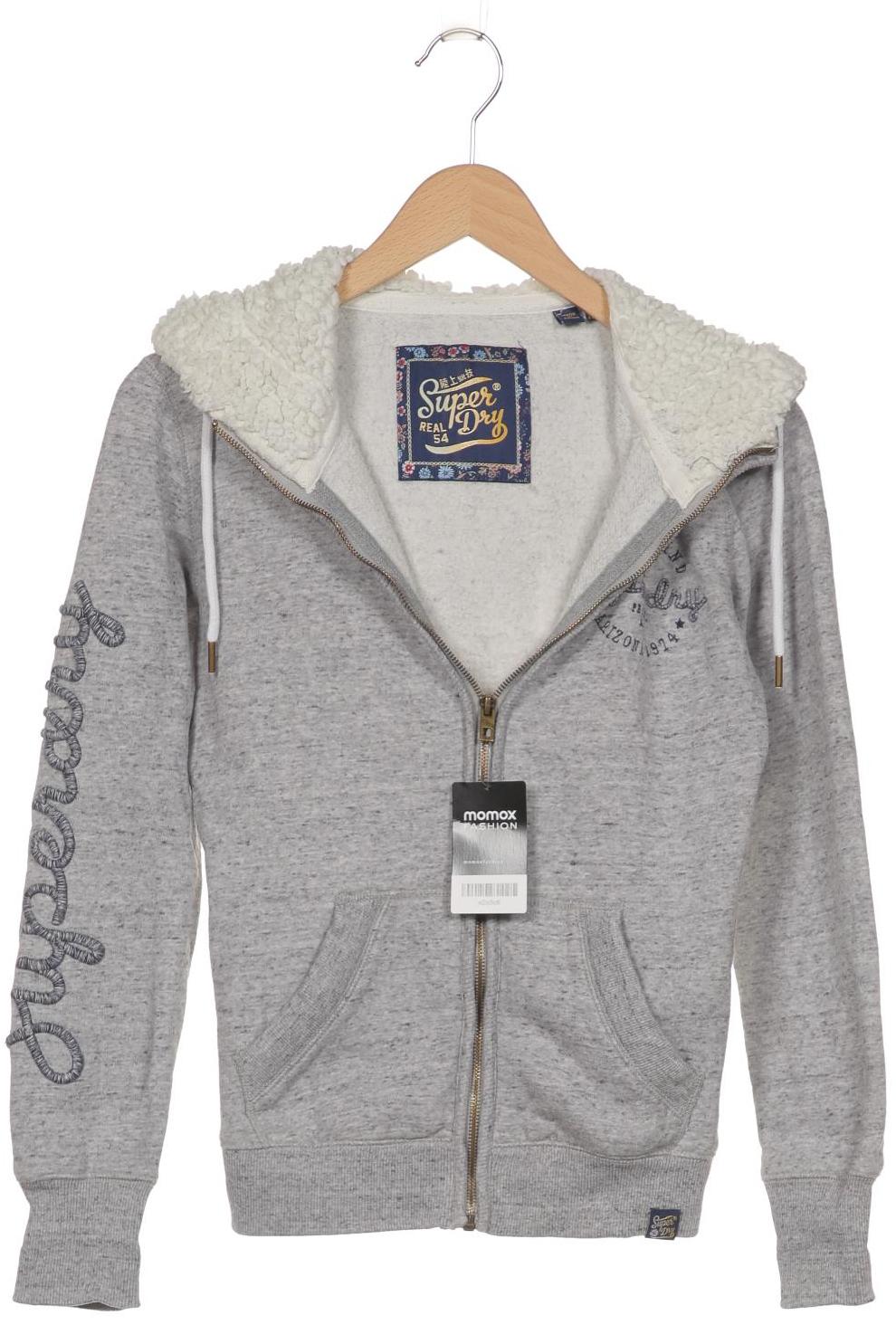 

Superdry Damen Kapuzenpullover, grau, Gr. 38