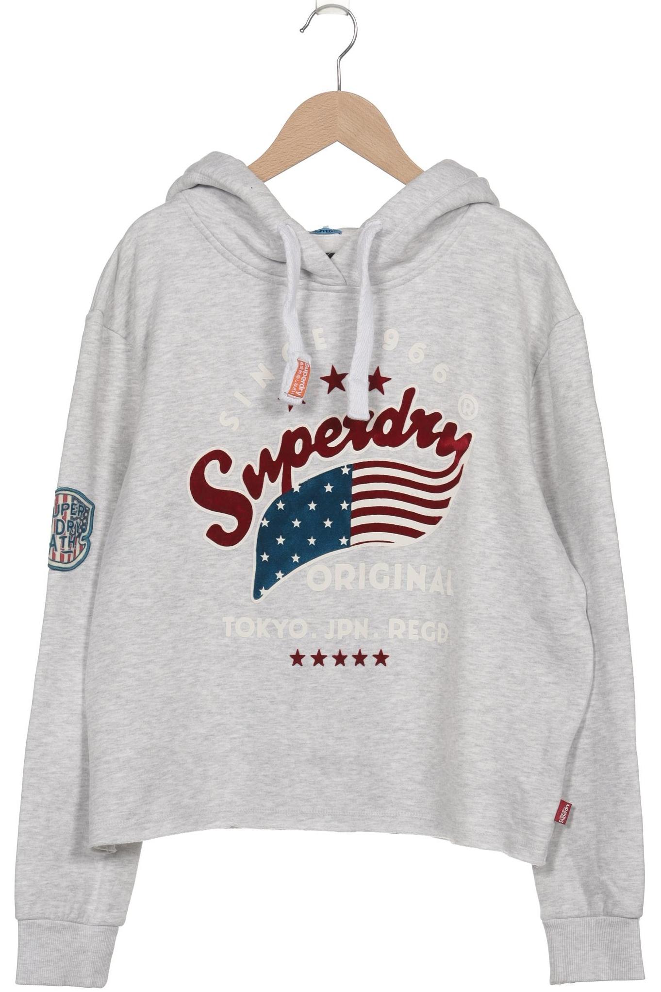 

Superdry Damen Kapuzenpullover, grau, Gr. 42