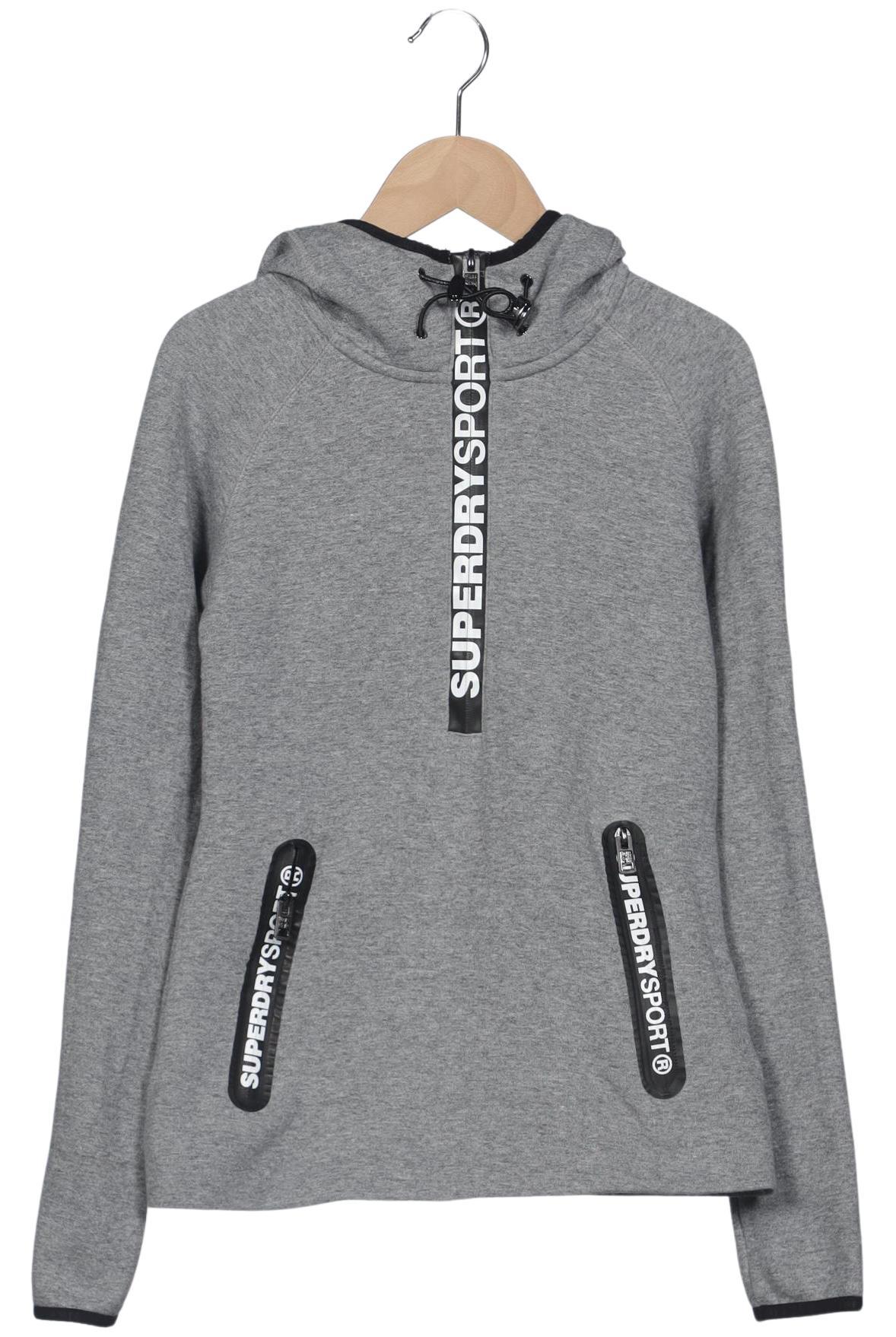 

Superdry Damen Kapuzenpullover, grau, Gr. 34