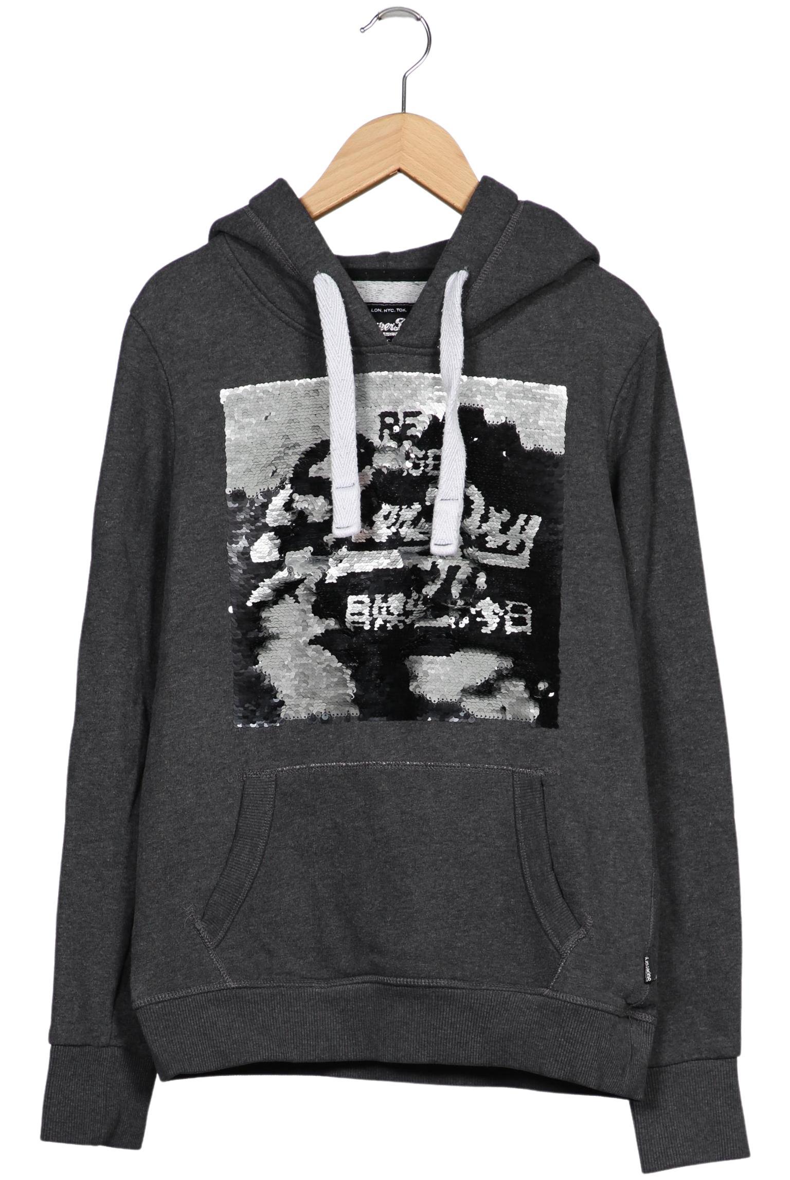 

Superdry Damen Kapuzenpullover, grau, Gr. 38