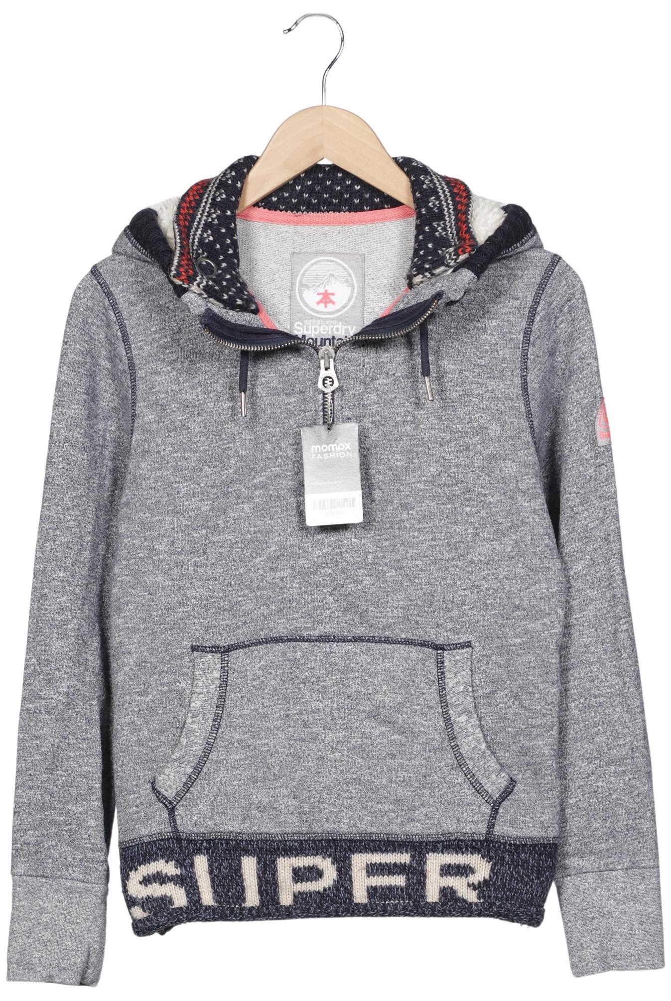 

Superdry Damen Kapuzenpullover, grau, Gr. 38