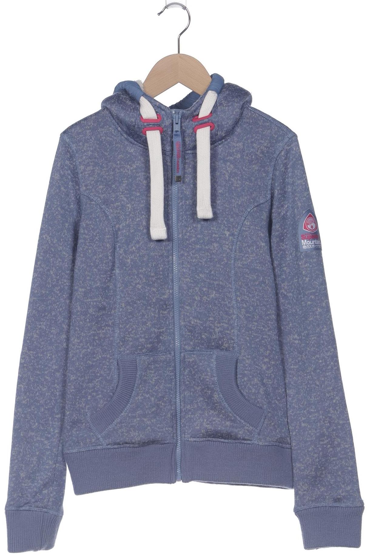 

Superdry Damen Kapuzenpullover, blau, Gr. 34