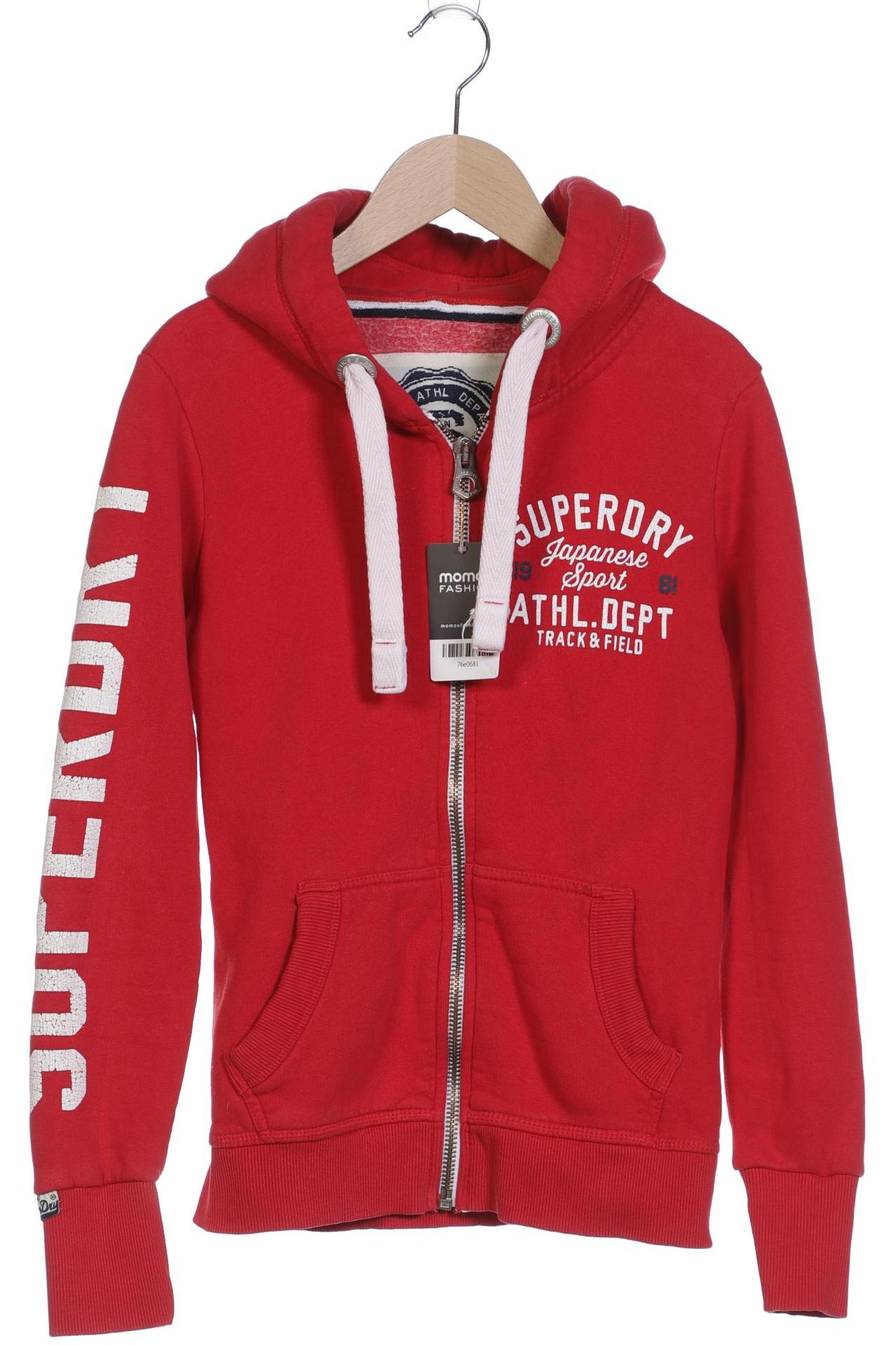 

Superdry Damen Kapuzenpullover, rot, Gr. 34