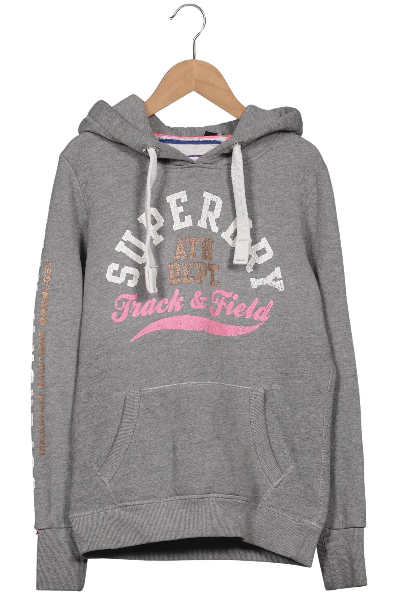 

Superdry Damen Kapuzenpullover, grau, Gr. 36