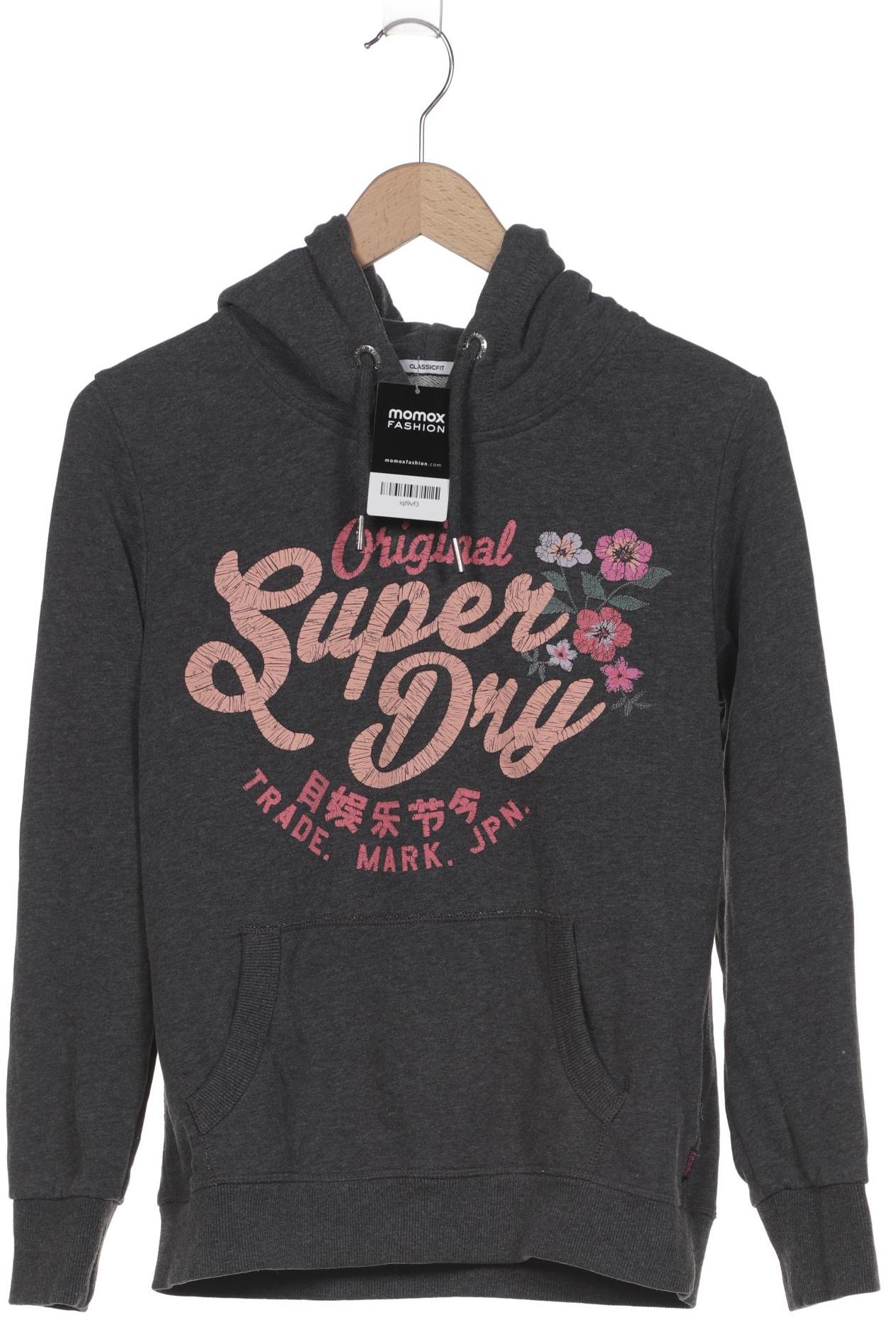 

Superdry Damen Kapuzenpullover, grau, Gr. 42
