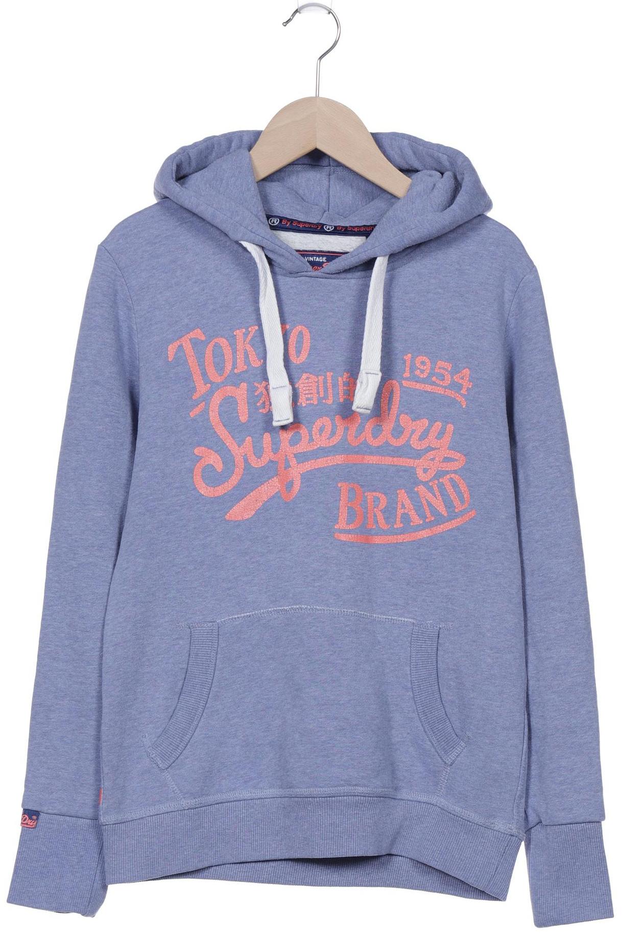 

Superdry Damen Kapuzenpullover, blau, Gr. 36